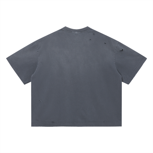 CHAPTER 002 — Fear Nothing Vintage Washed Distressed Boxy Oversized Tee