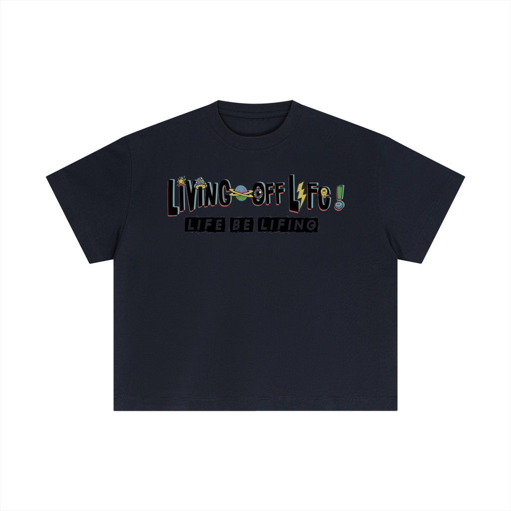CHAPTER 001 LIVING OFF LIFE-Essential Cotton Boxy T-Shirt