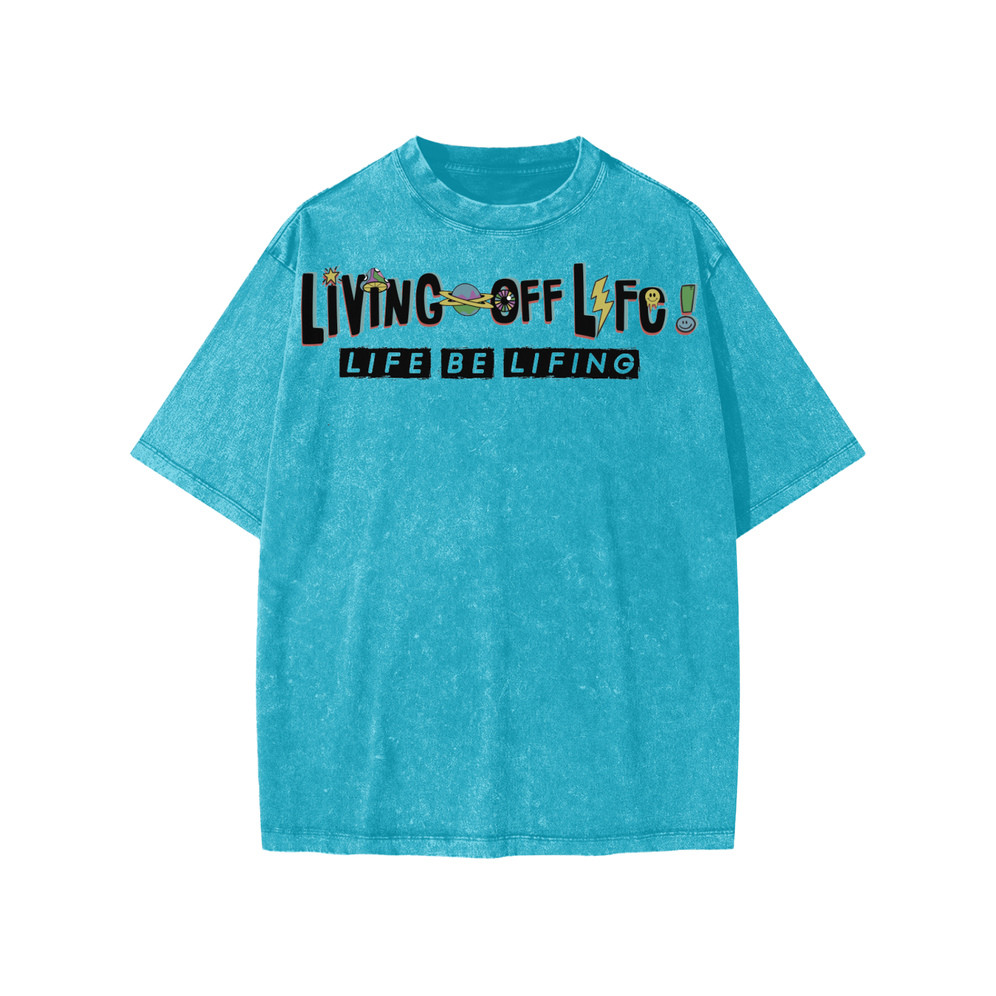 YOUTH CHAPTER 001 LIVING OFF LIFE CORE COLLECTION-Snow Washed T-Shirt