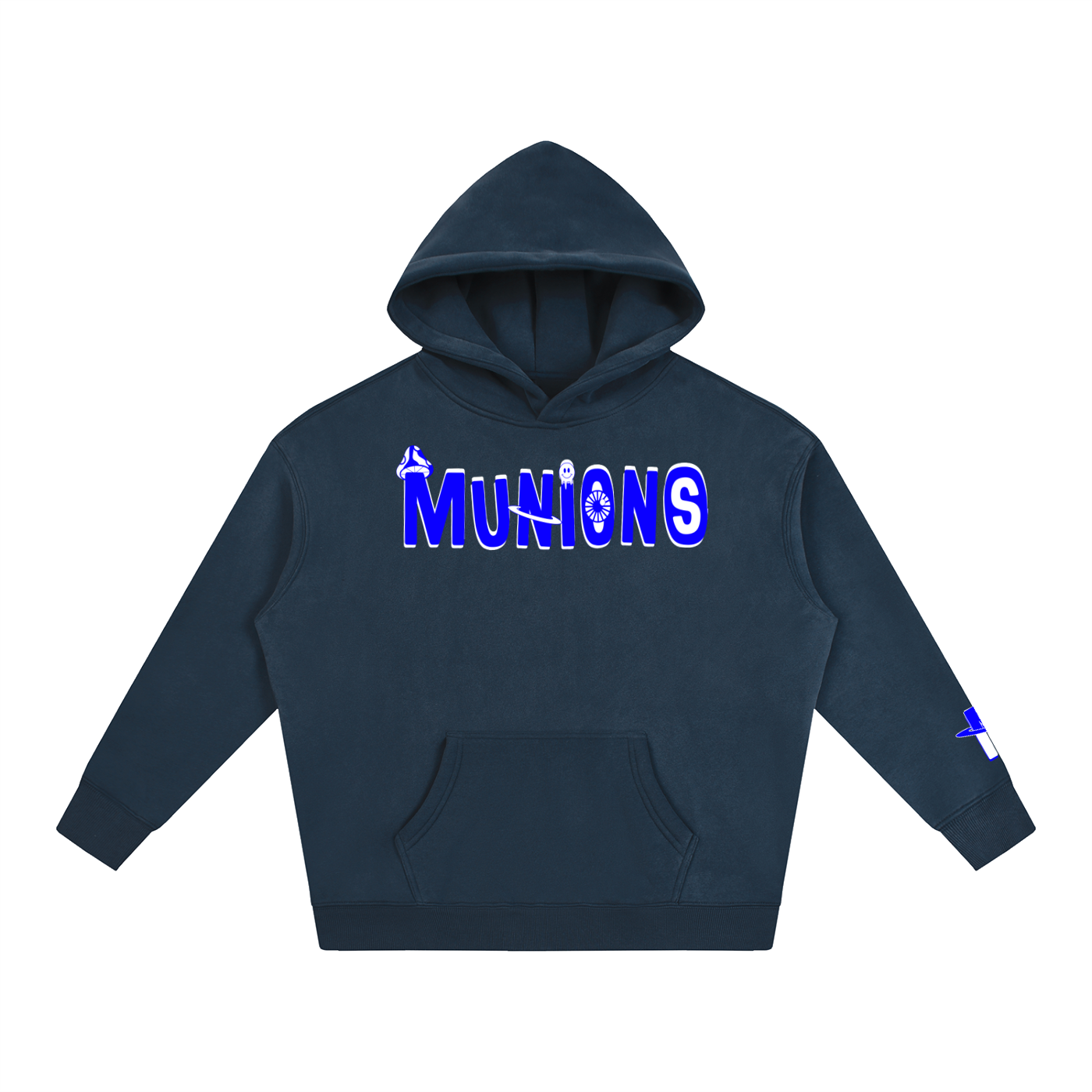 CHAPTER 002.5 MUNIONS BW M — Oversize Fleeced Hoodie