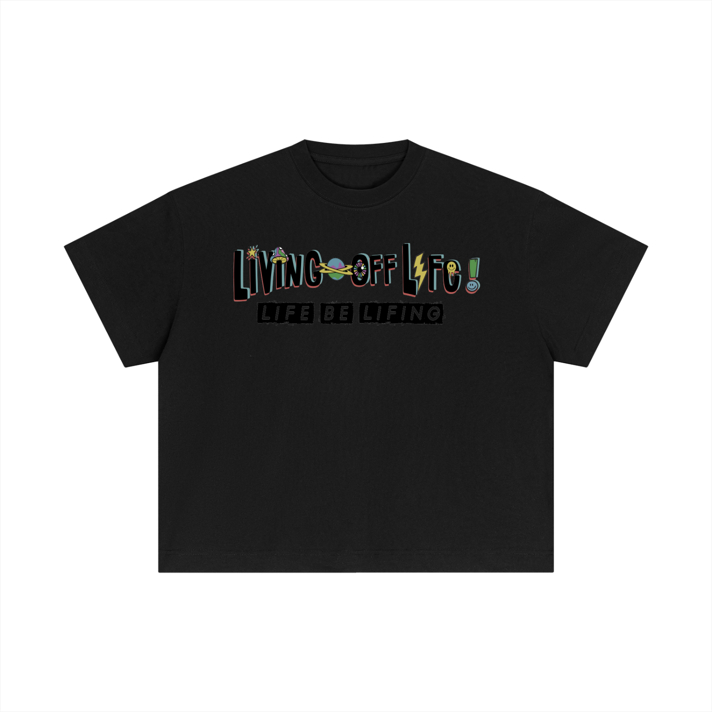 CHAPTER 001 LIVING OFF LIFE-Essential Cotton Boxy T-Shirt