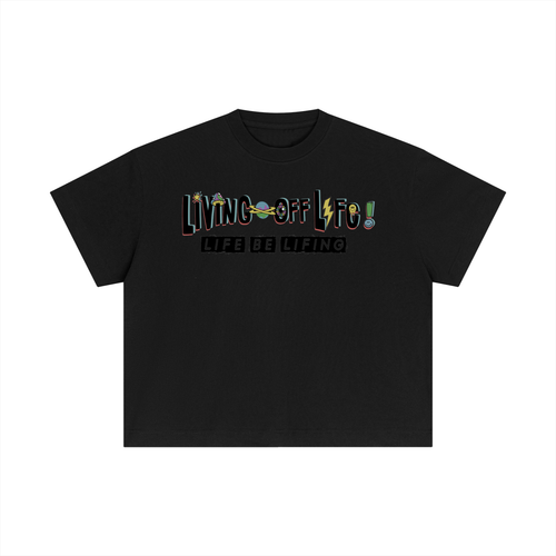 CHAPTER 001 LIVING OFF LIFE-Essential Cotton Boxy T-Shirt