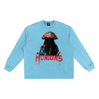 CHAPTER 002 MUNIONS MISTERY CORE COLLECTION-Snow Washed Frayed Edge T-Shirt