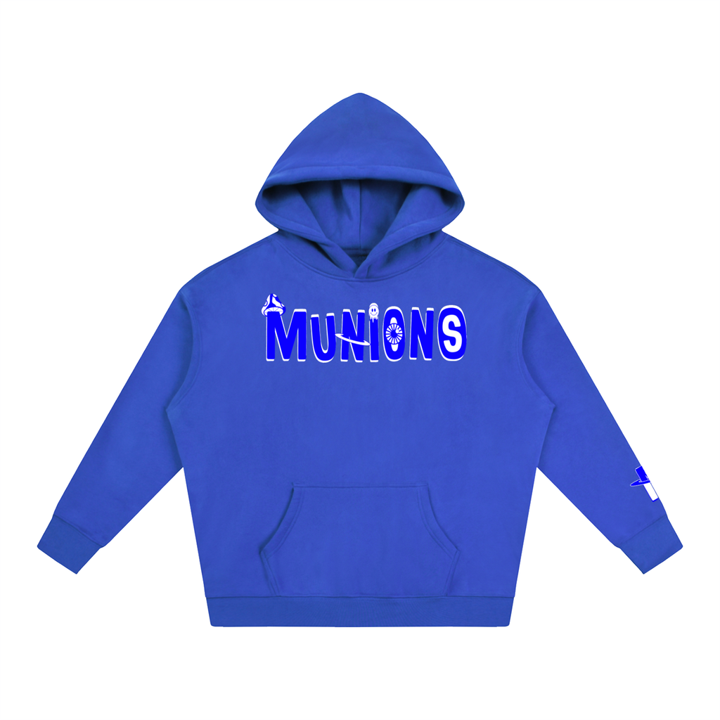 CHAPTER 002.5 MUNIONS BW M — Oversize Fleeced Hoodie