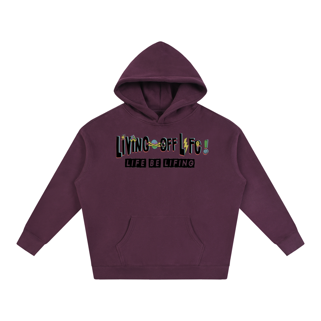 CHAPTER 001 LIVING OFF LIFE-Oversize Fleeced Hoodie