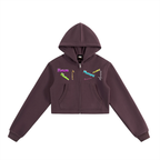 CHAPTER 002: MUNIONS EVERYWHERE | Women's Cropped Zip-Up Hoodie
