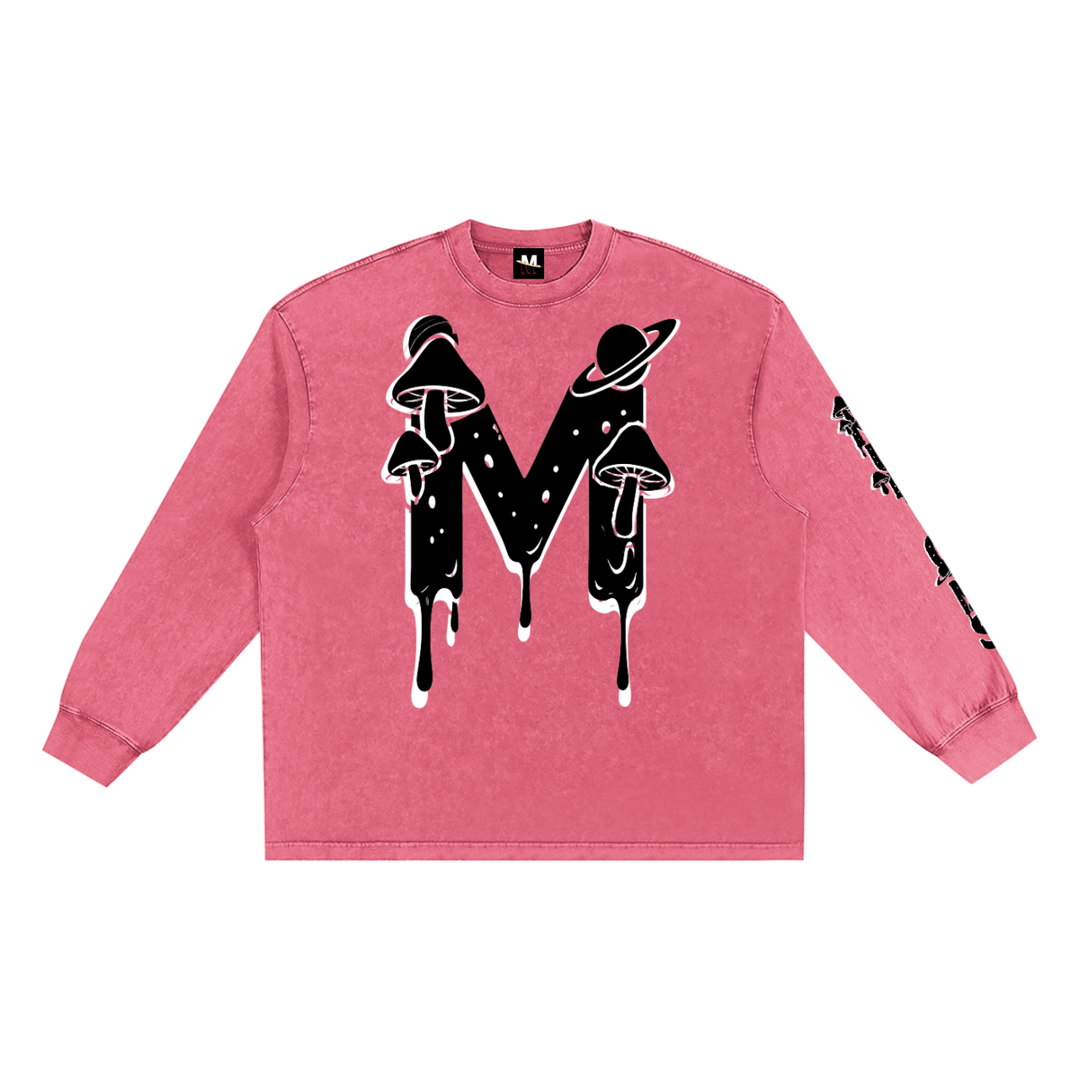 CHAPTER 003: MUNIONS DRIP BW | Snow-Washed Long-Sleeve Tee