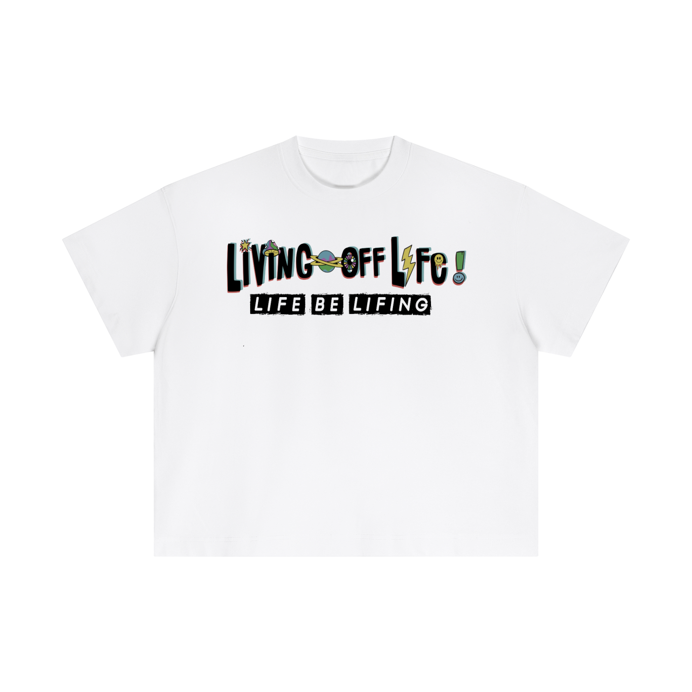 CHAPTER 001 LIVING OFF LIFE-Essential Cotton Boxy T-Shirt