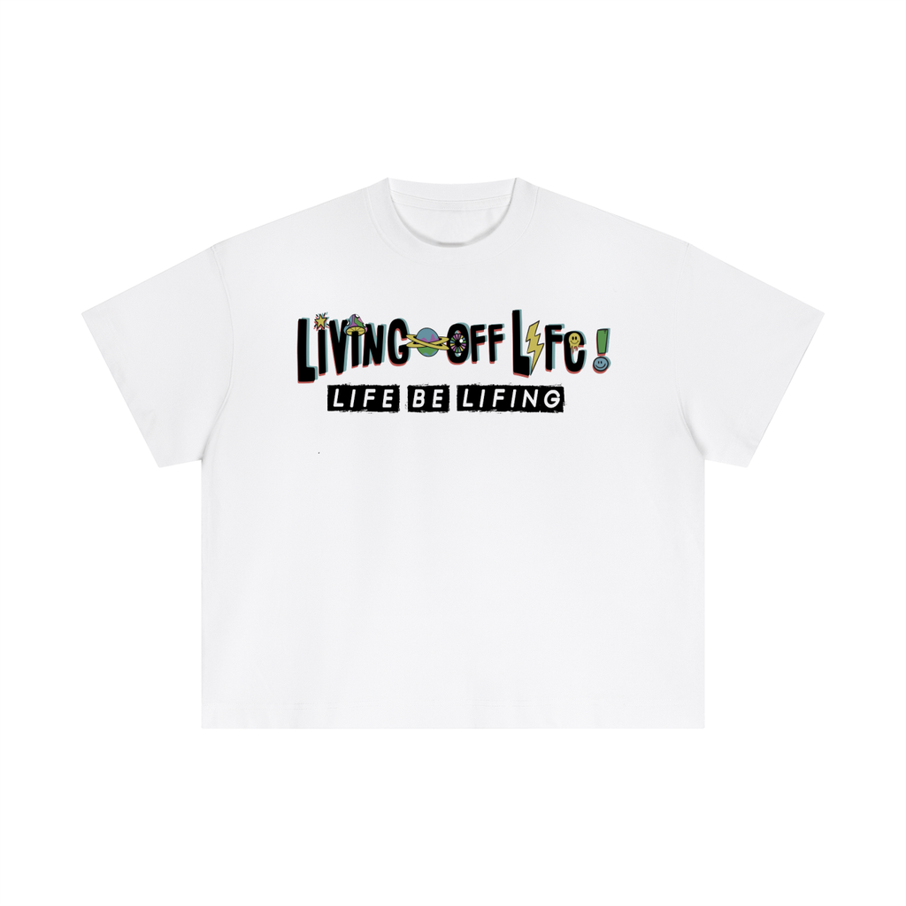 CHAPTER 001 LIVING OFF LIFE-Essential Cotton Boxy T-Shirt