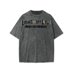 YOUTH CHAPTER 001 LIVING OFF LIFE CORE COLLECTION-Snow Washed T-Shirt
