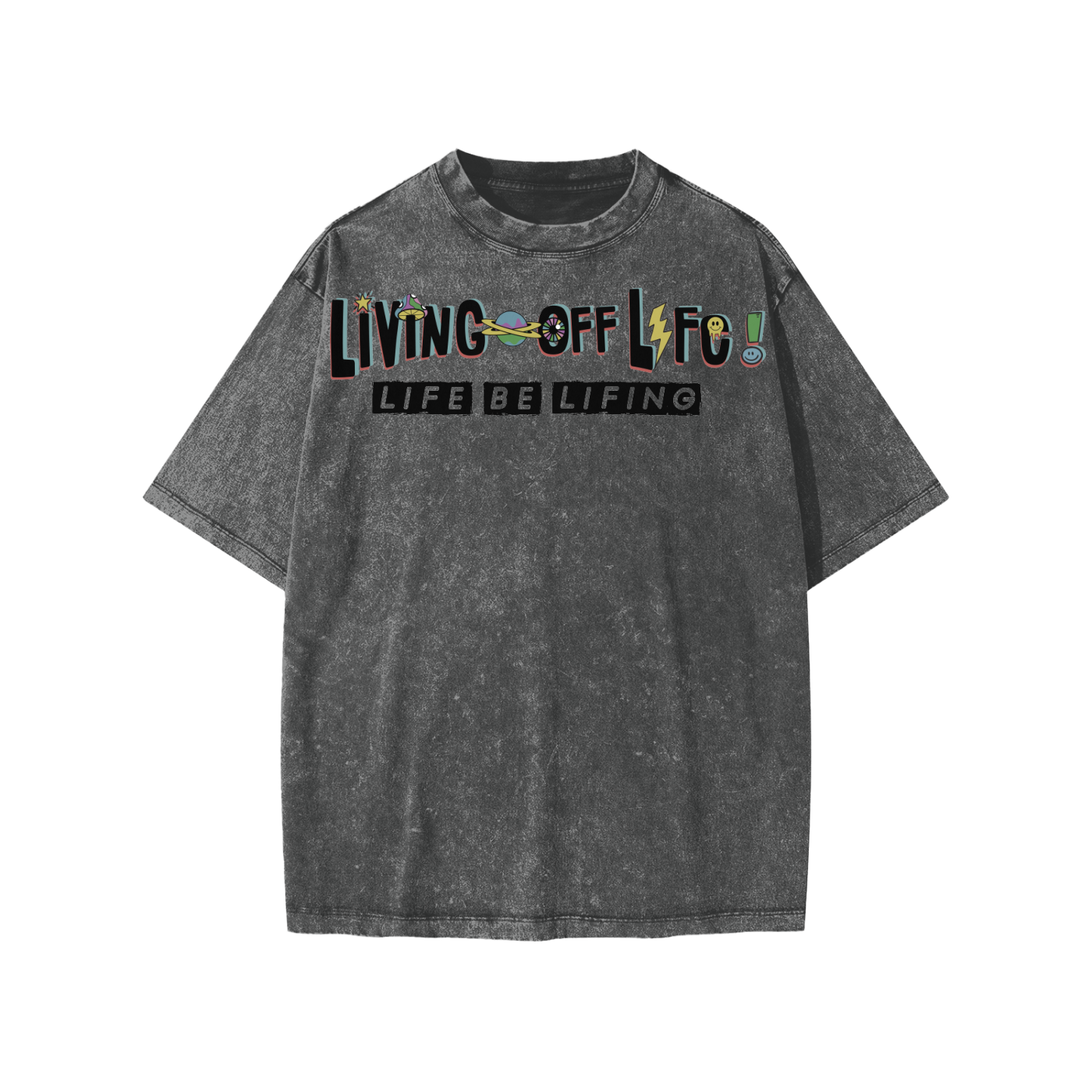 YOUTH CHAPTER 001 LIVING OFF LIFE CORE COLLECTION-Snow Washed T-Shirt