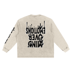CHAPTER 003: MUNIONS DRIP BW | Snow-Washed Long-Sleeve Tee
