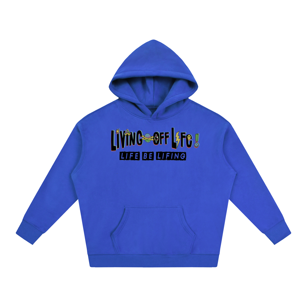 CHAPTER 001 LIVING OFF LIFE-Oversize Fleeced Hoodie