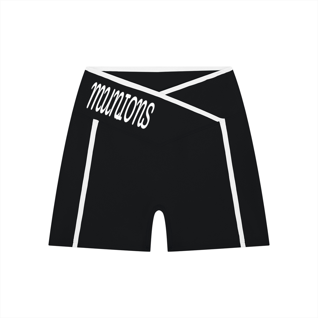 Women's Munions High Rise Color Block Yoga Shorts