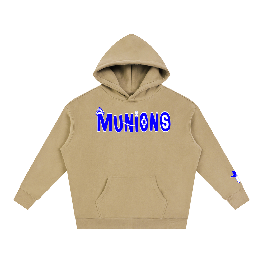 CHAPTER 002.5 MUNIONS BW M — Oversize Fleeced Hoodie