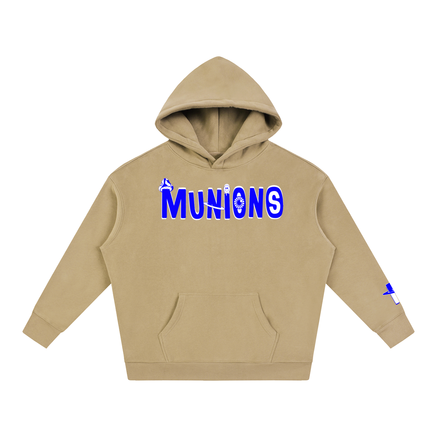 CHAPTER 002.5 MUNIONS BW M — Oversize Fleeced Hoodie