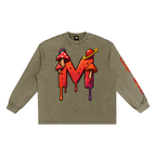 CHAPTER 003 MUNIONS M-Snow Washed Frayed Edge T-Shirt