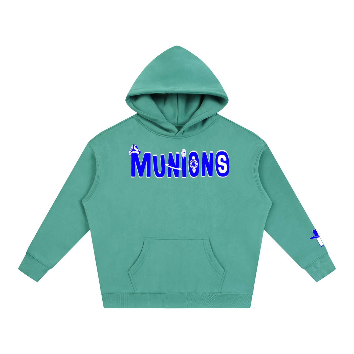 CHAPTER 002.5 MUNIONS BW M — Oversize Fleeced Hoodie