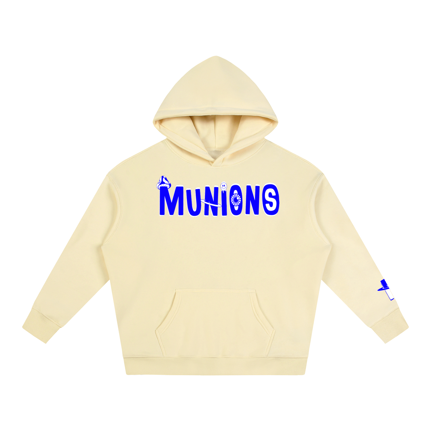 CHAPTER 002.5 MUNIONS BW M — Oversize Fleeced Hoodie