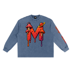 CHAPTER 003 MUNIONS M-Snow Washed Frayed Edge T-Shirt