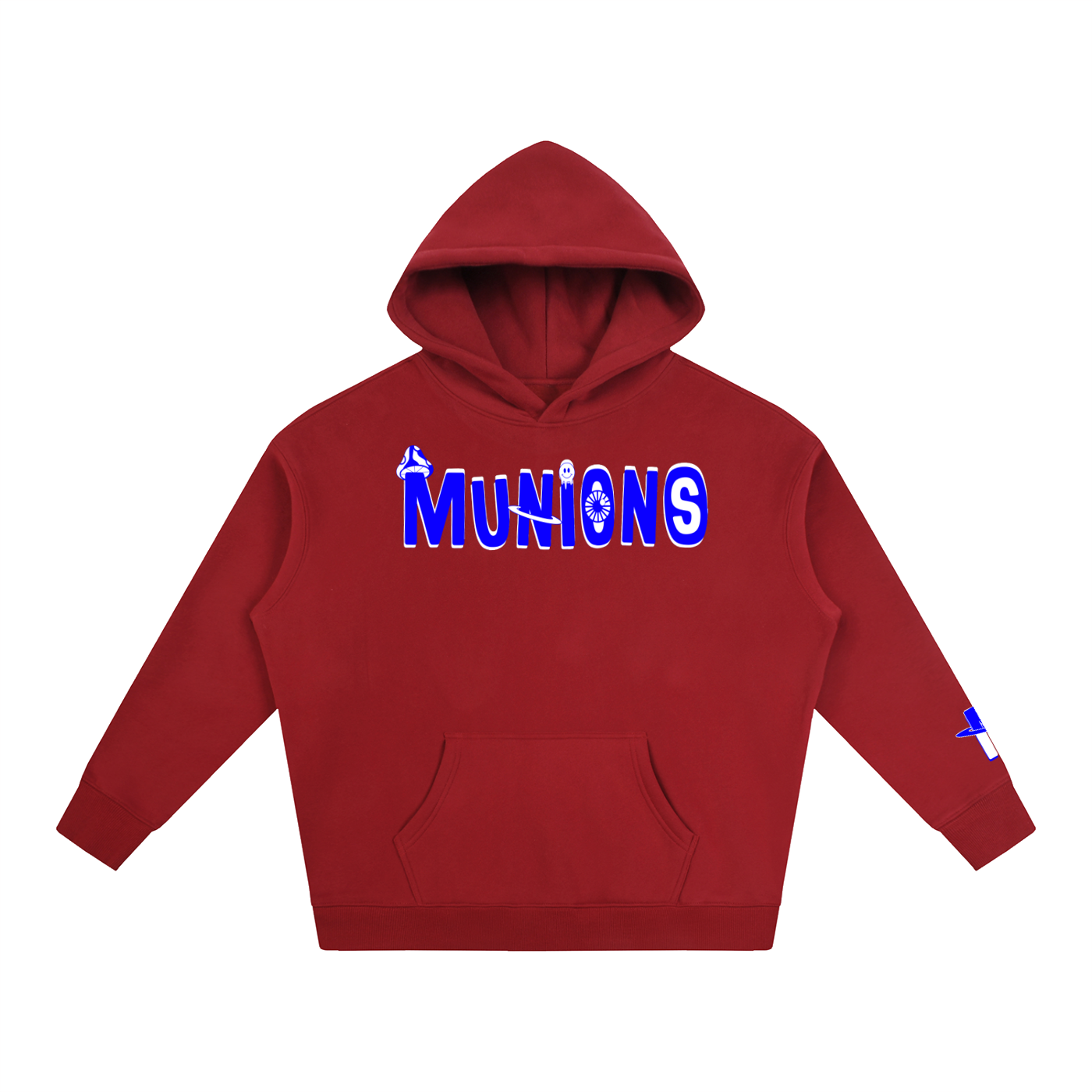 CHAPTER 002.5 MUNIONS BW M — Oversize Fleeced Hoodie