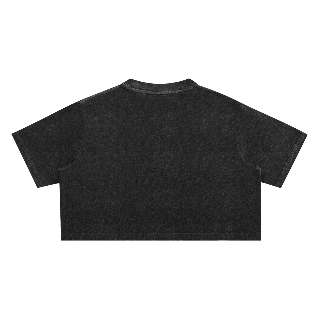 Women's Chapter 001 — Living Off Life STK Snow Washed Crop Tee
