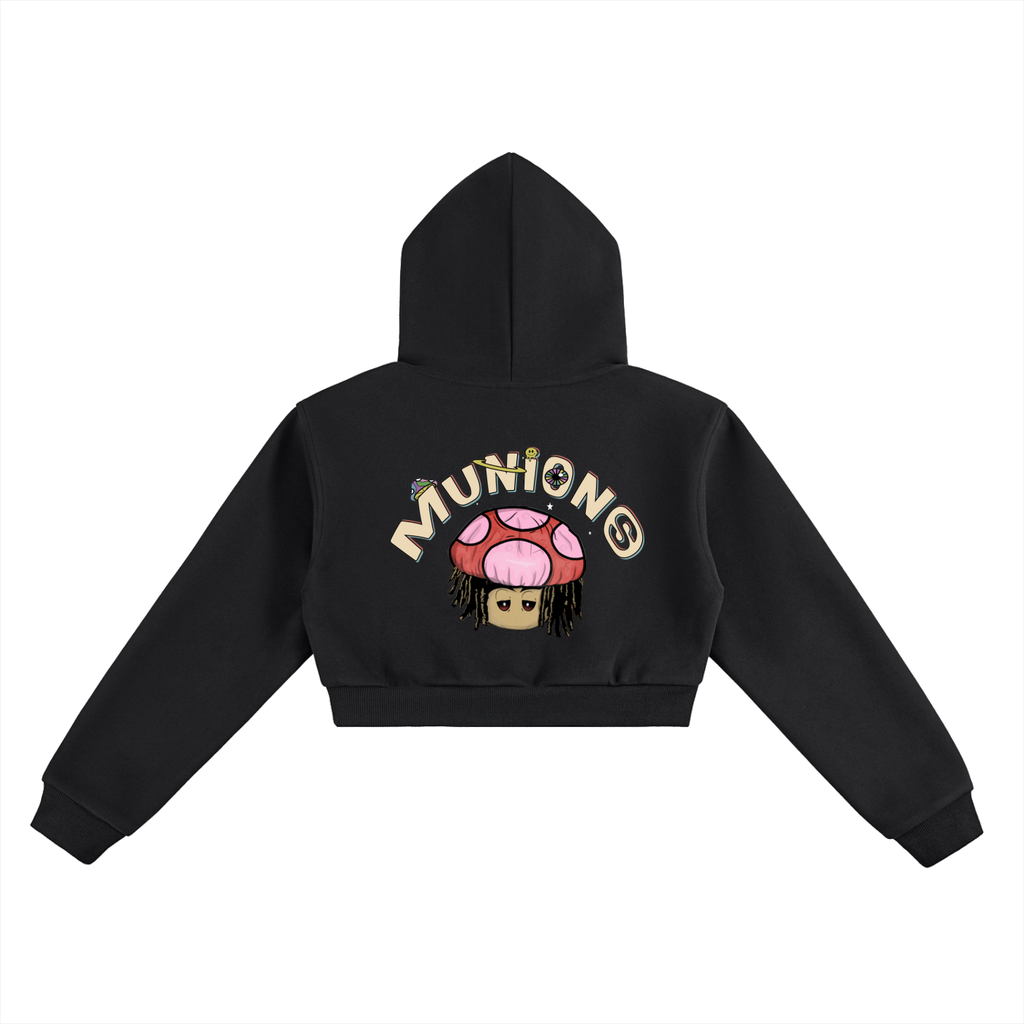 CHAPTER 002.5 MUNIONS-Essential Cropped Hoodie