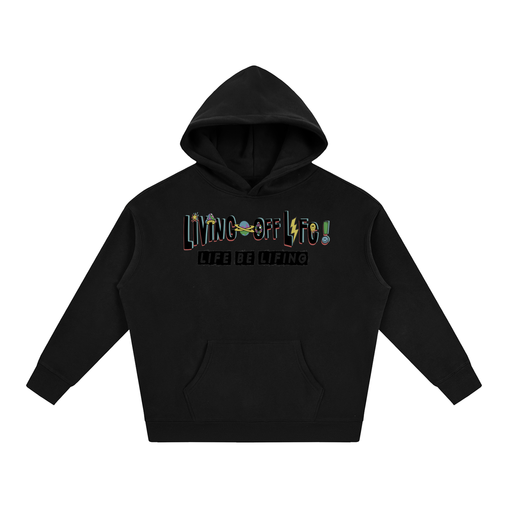CHAPTER 001 LIVING OFF LIFE-Oversize Fleeced Hoodie