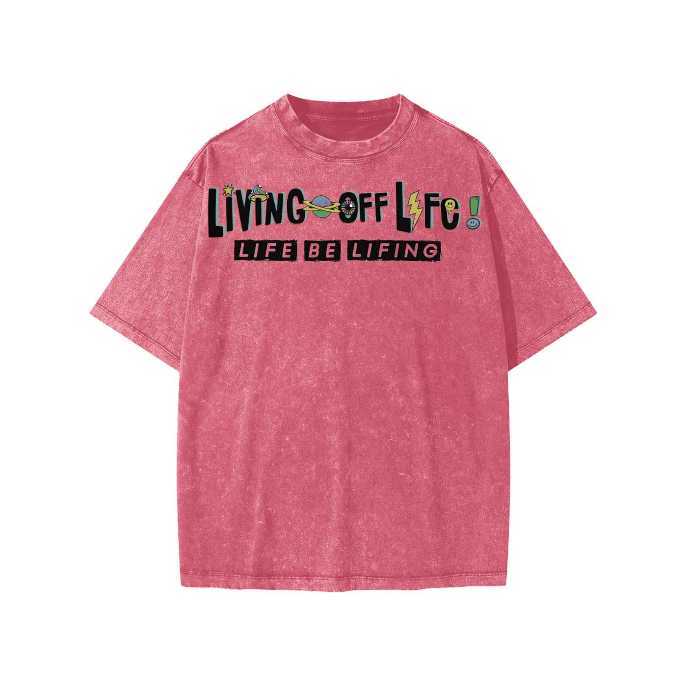 YOUTH CHAPTER 001 LIVING OFF LIFE CORE COLLECTION-Snow Washed T-Shirt