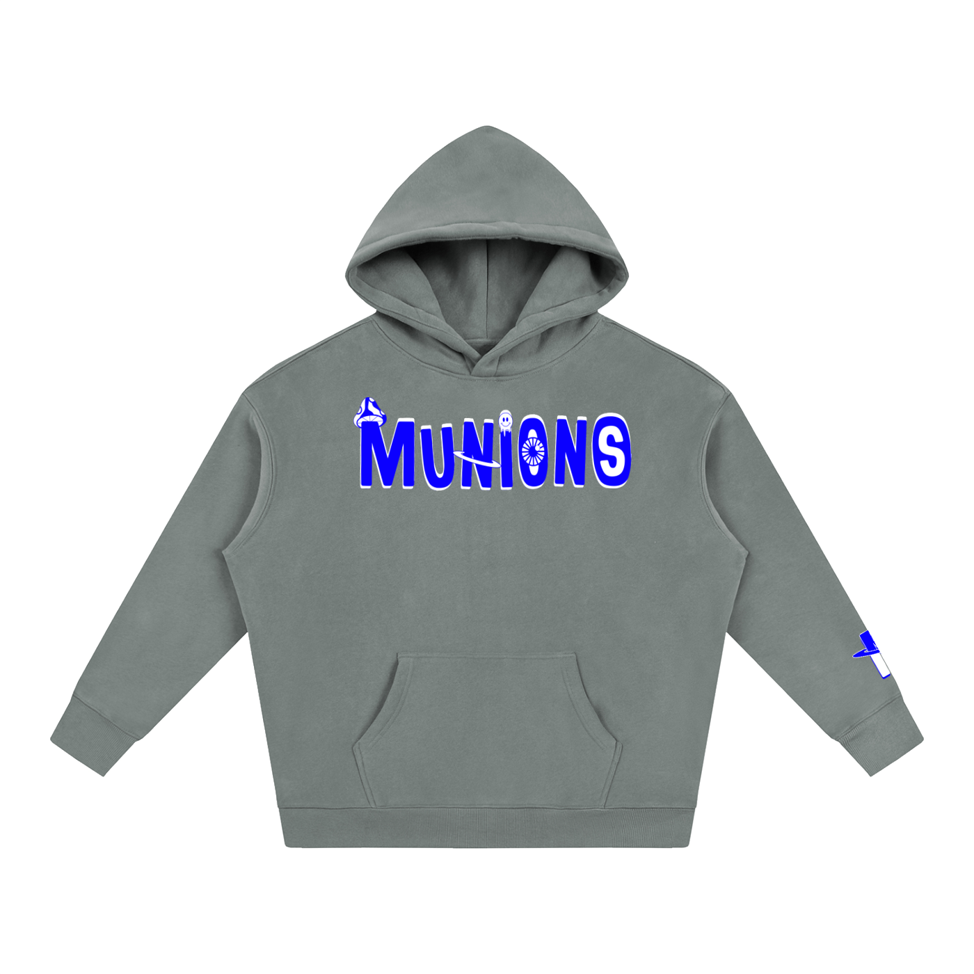CHAPTER 002.5 MUNIONS BW M — Oversize Fleeced Hoodie