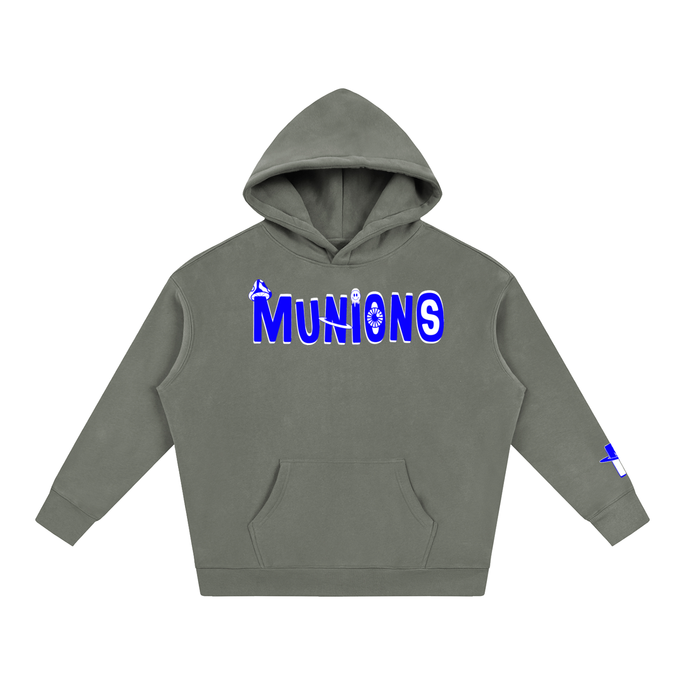 CHAPTER 002.5 MUNIONS BW M — Oversize Fleeced Hoodie