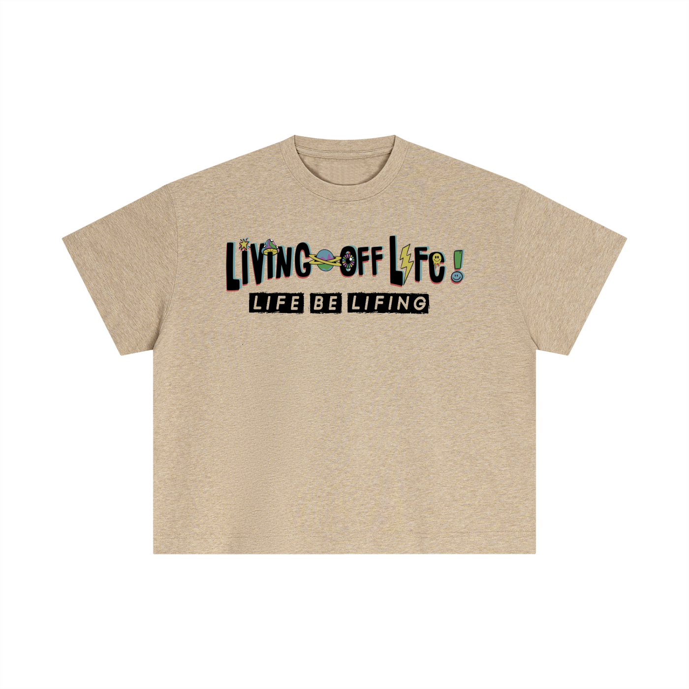 CHAPTER 001 LIVING OFF LIFE-Essential Cotton Boxy T-Shirt