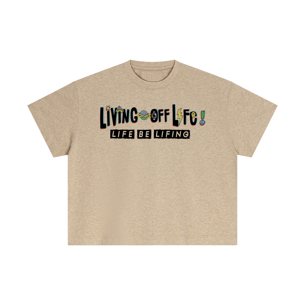 CHAPTER 001 LIVING OFF LIFE-Essential Cotton Boxy T-Shirt