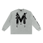 CHAPTER 003: MUNIONS DRIP BW | Snow-Washed Long-Sleeve Tee