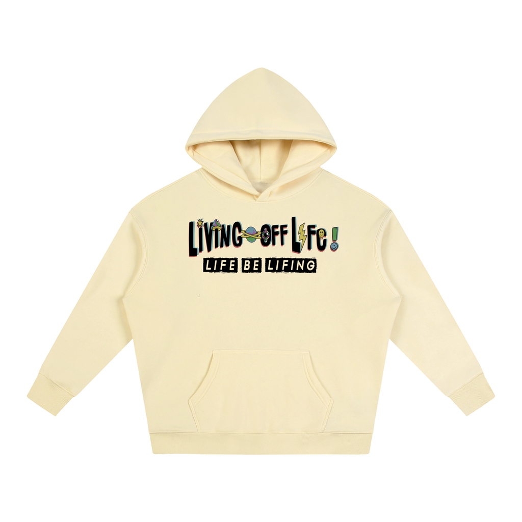 CHAPTER 001 LIVING OFF LIFE-Oversize Fleeced Hoodie
