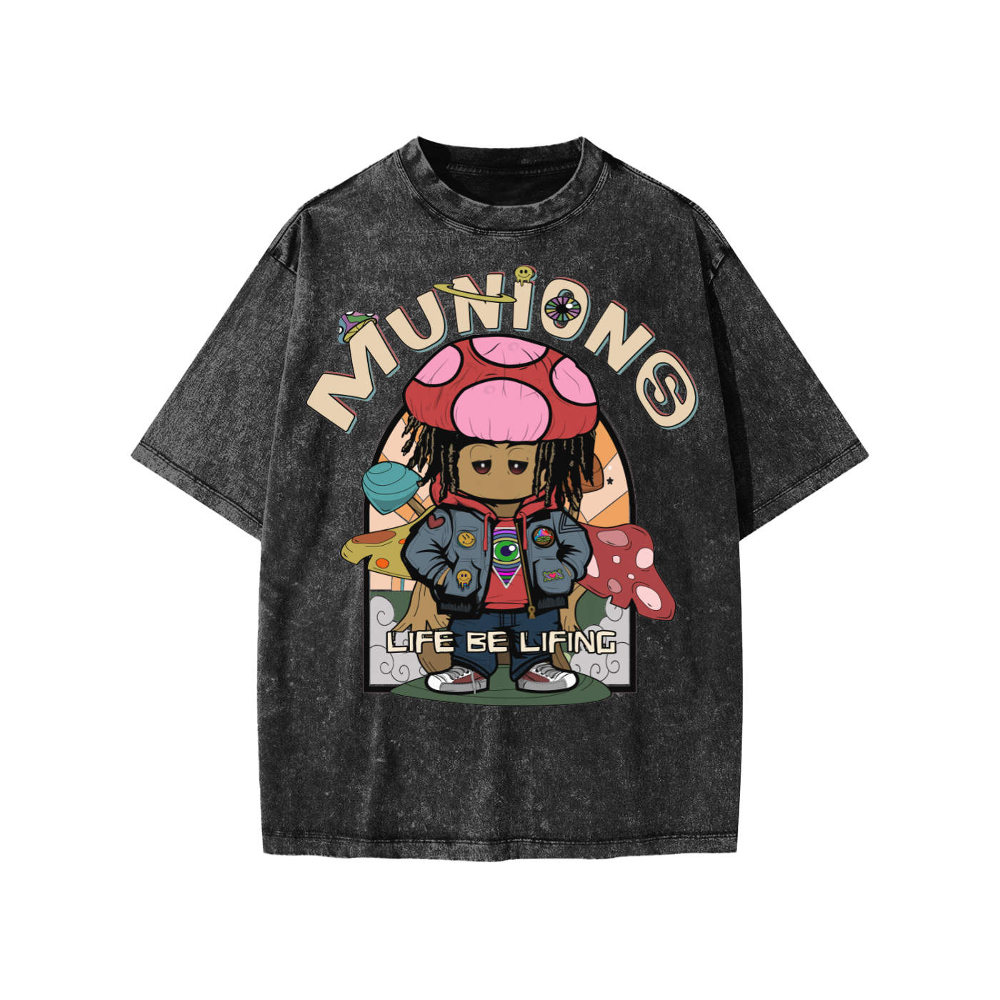 YOUTH CHAPTER 002 MIIZ ORIGIN CORE COLLECTION-Snow Washed T-Shirt