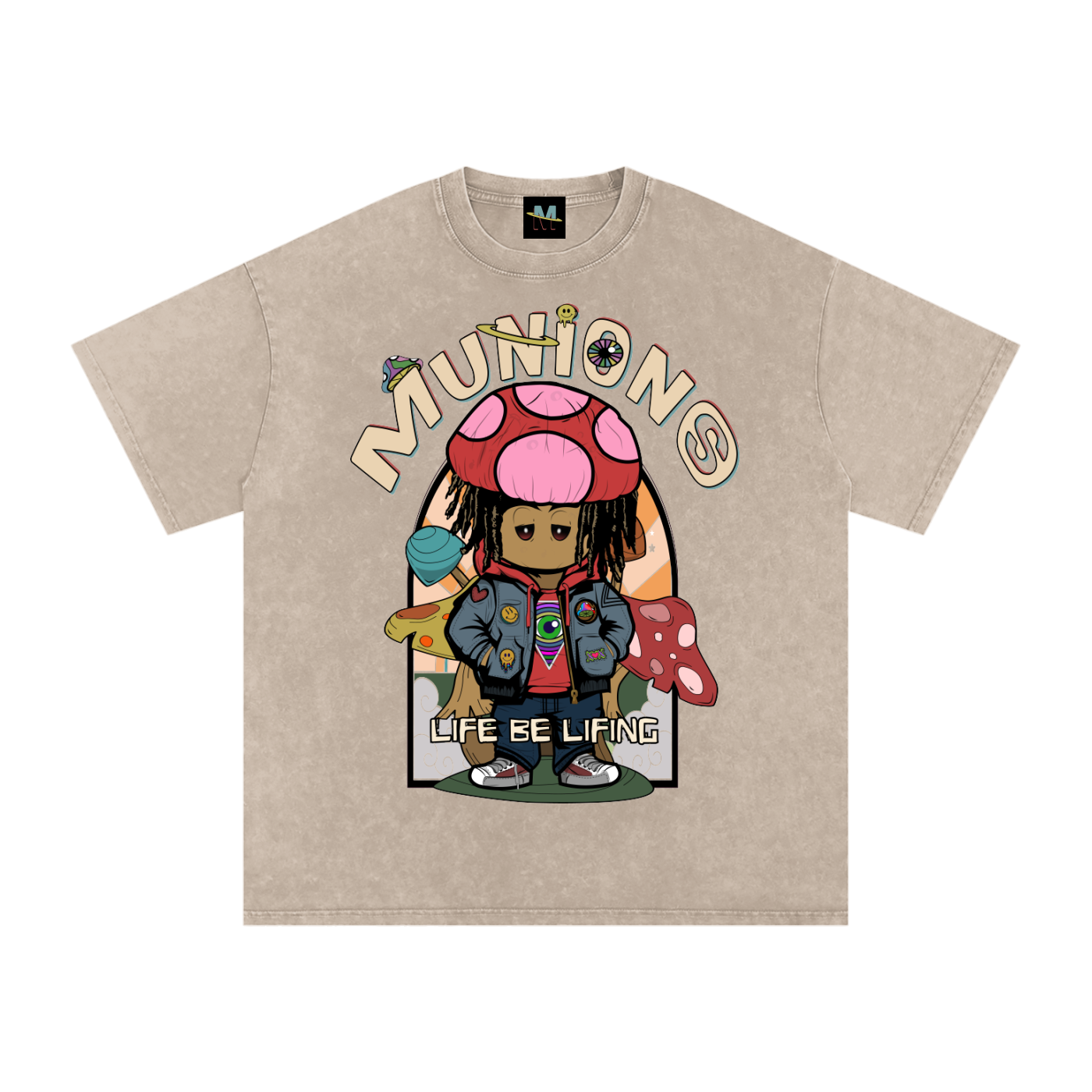 CHAPTER 002 MIIZ ORIGIN CORE COLLECTION— Snow Washed Oversized Tee