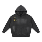 CHAPTER 001 — Living Off Life Sunfade Two-Way Zip Boxy Hoodie
