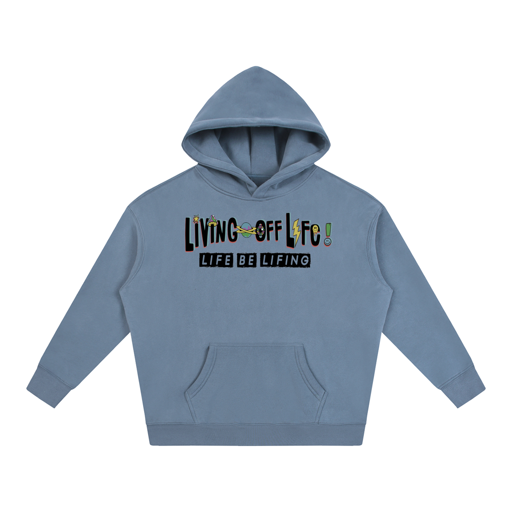 CHAPTER 001 LIVING OFF LIFE-Oversize Fleeced Hoodie