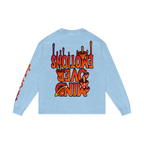 CHAPTER 003 MUNIONS DRIP CORE COLLECTION-Acid Wash Oversize Long Sleeve T-Shirt