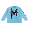 CHAPTER 003: MUNIONS DRIP BW | Snow-Washed Long-Sleeve Tee