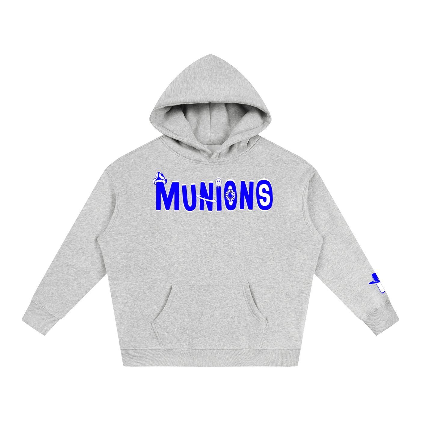 CHAPTER 002.5 MUNIONS BW M — Oversize Fleeced Hoodie