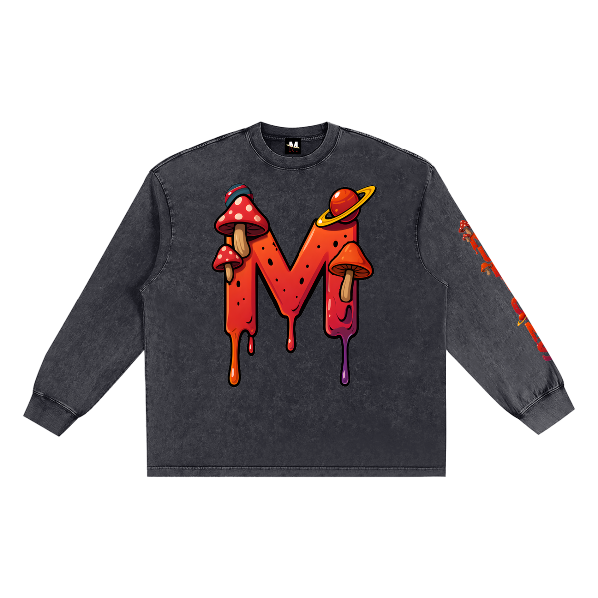 CHAPTER 003 MUNIONS M-Snow Washed Frayed Edge T-Shirt