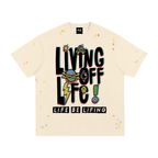 CHAPTER 001 LIVING OFF LIFE-Paint Splatter T-Shirt