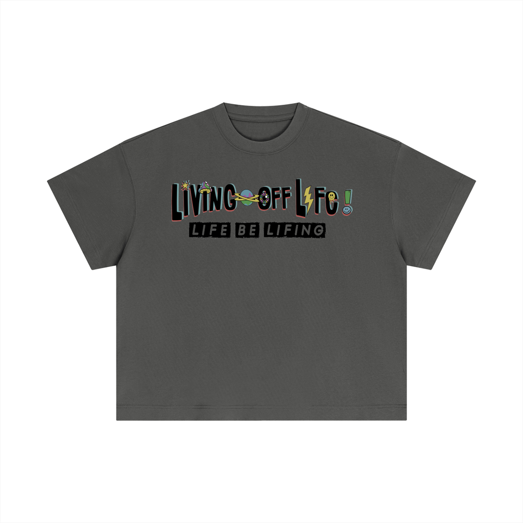 CHAPTER 001 LIVING OFF LIFE-Essential Cotton Boxy T-Shirt