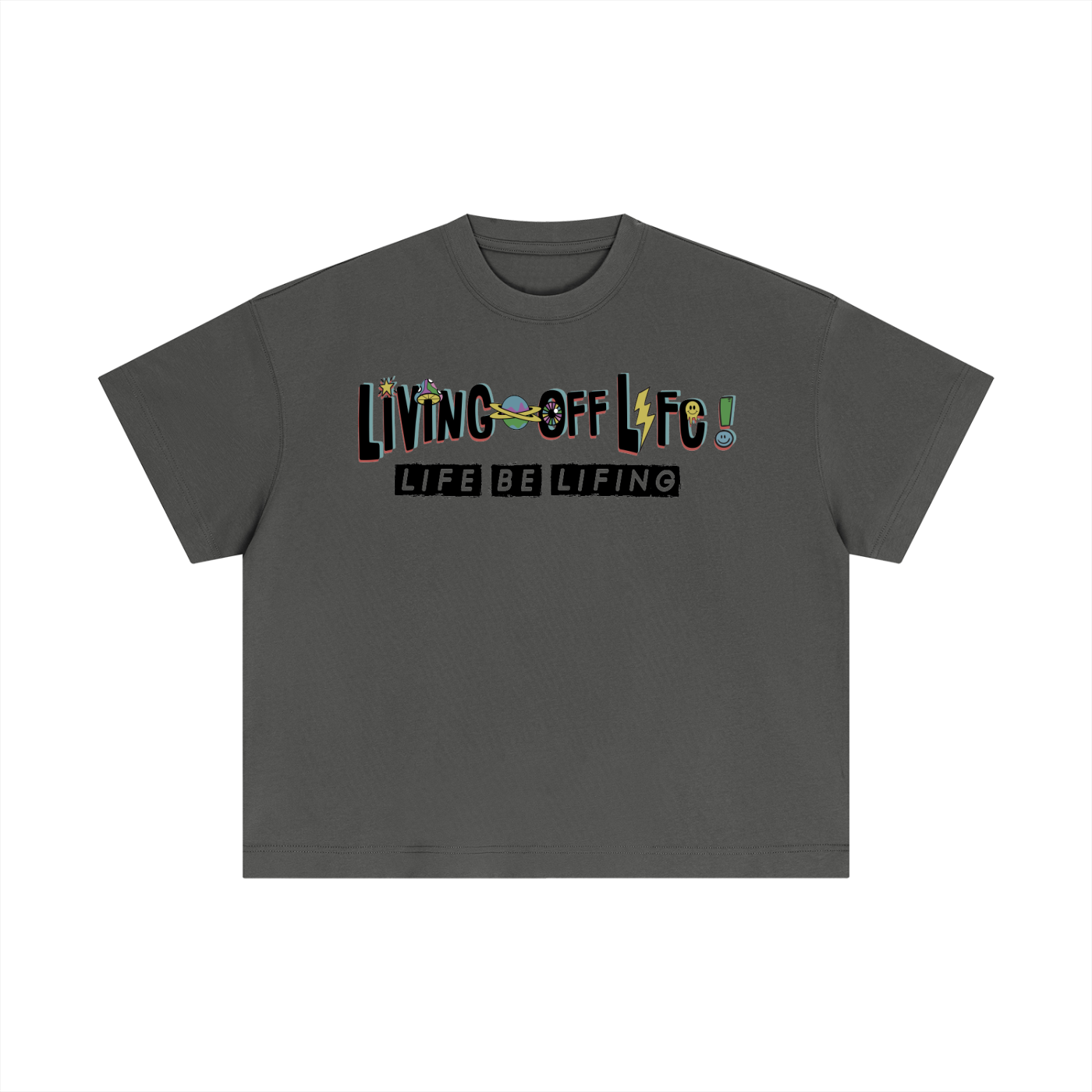 CHAPTER 001 LIVING OFF LIFE-Essential Cotton Boxy T-Shirt