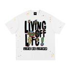 CHAPTER 001 LIVING OFF LIFE-Paint Splatter T-Shirt