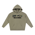 CHAPTER 001 LIVING OFF LIFE-Oversize Fleeced Hoodie
