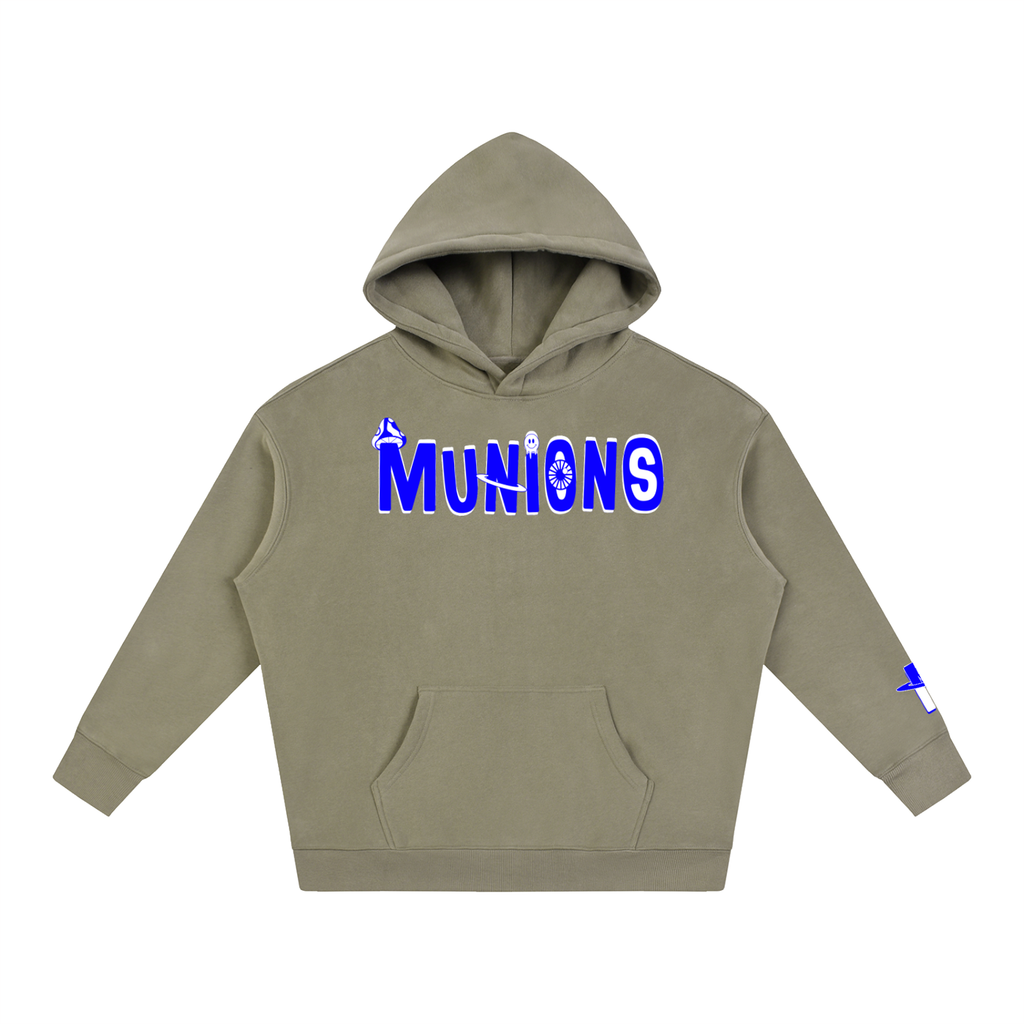 CHAPTER 002.5 MUNIONS BW M — Oversize Fleeced Hoodie