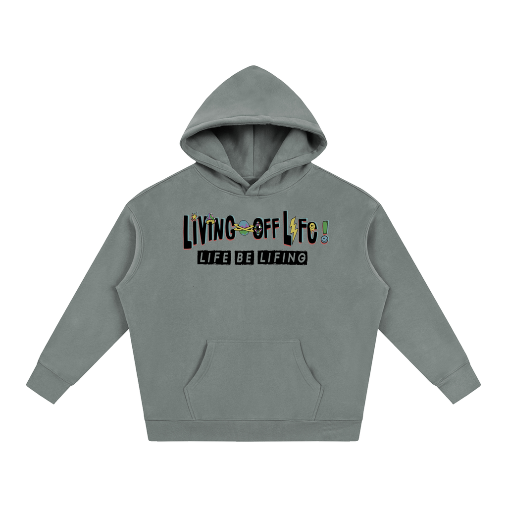 CHAPTER 001 LIVING OFF LIFE-Oversize Fleeced Hoodie